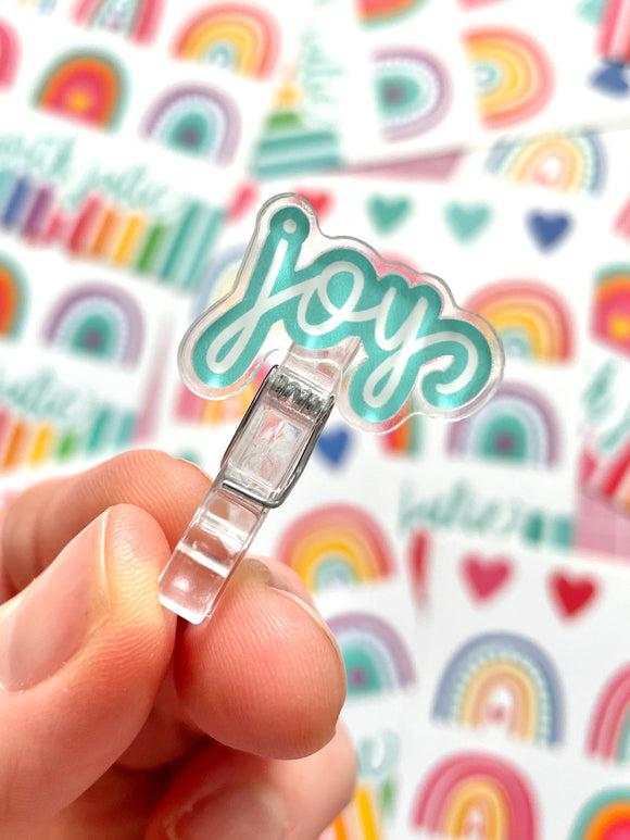 Mini Joy Clothespin Aqua (1.5 inch)