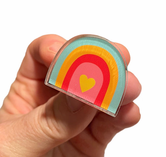 Rainbow - Acrylic Pin